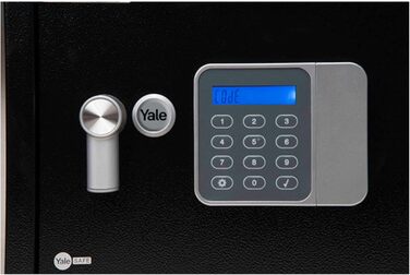 Електронний готельний сейф Yale YLG/200/DB2, 24 л, з LCD-дисплеєм та PIN-кодом, чорний