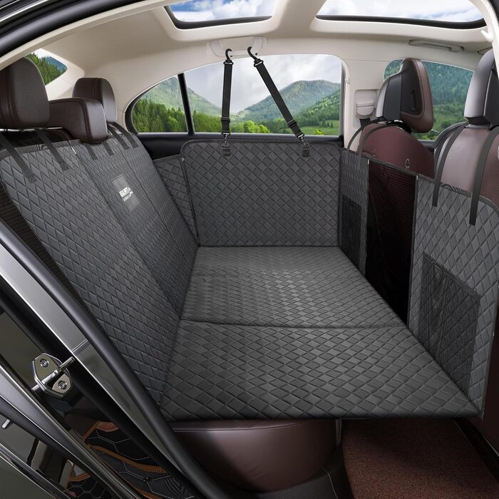 Накладка на сидіння автомобіля для собак EULANT, водовідштовхувальна, з жорстким дном, антиковзаюча, чорна