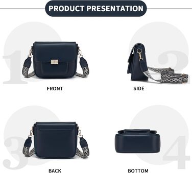 Сумка жіноча Miss Lulu середнього розміру через плече з екошкіри та замші вінтажний блакитний (2513)