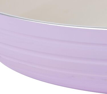 Swan 5-Piece Frying Pan Set, Retro Design, Aluminum, 29.5x47x18 cm (Rose)