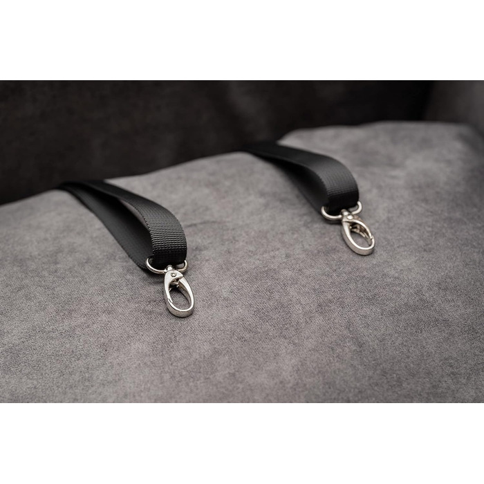 Автокрісло для собак Boutique Zoo | М'яке автокрісло для собак, котів та інших домашніх тварин | На заднє сидіння, пасажирське сидіння | Лежанка для собак, переноска для собак | Поліестер, штучна замша | Колір: Сірий | Розмір: M (47x40 см)