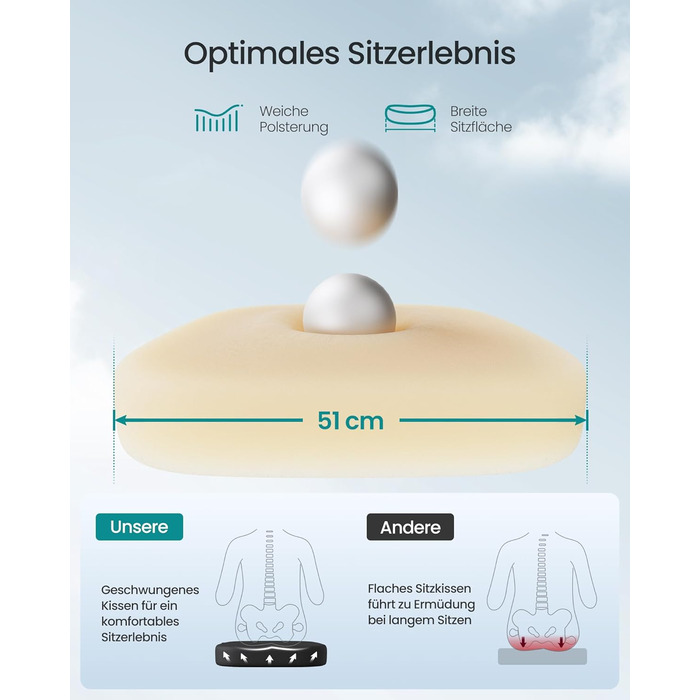 Офісне крісло SONGMICS OBN041B01, ергономічне, сітчасте, з регульованою підпоркою для спини та підголівником, для дому та офісу (Чорний)
