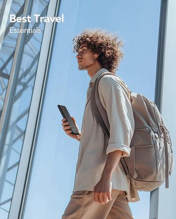 Power Bank Charmast 26800mAh з 4 виходами та 3 входами, USB-C, для iPhone, iPad, Samsung, чорний