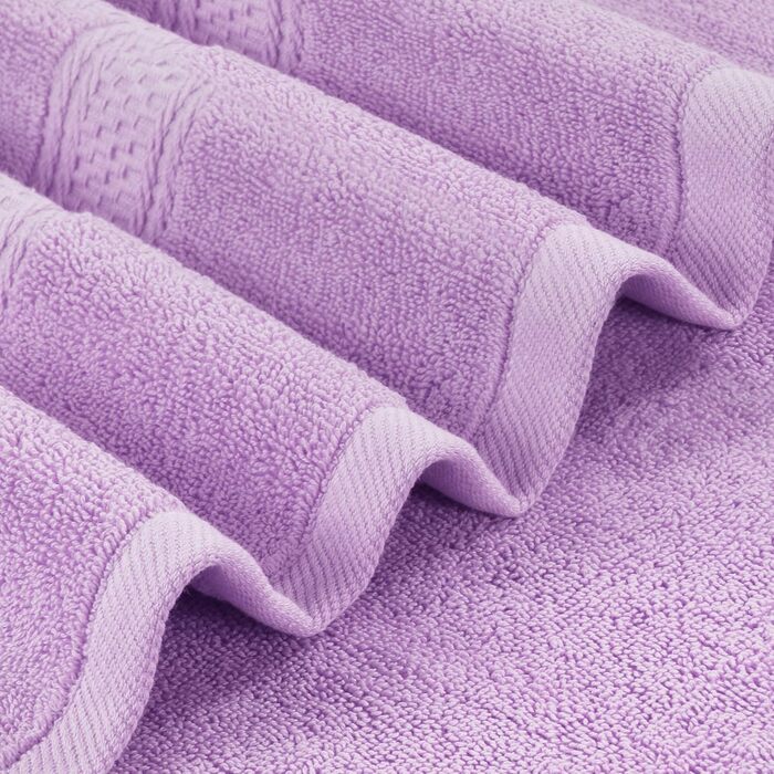 Рушники для ванни Utopia Towels, набір 4 шт, лаванда, 100% бавовна, 600 г/м², швидковисихаючі, м'які, дуже вбираючі, для щоденного використання