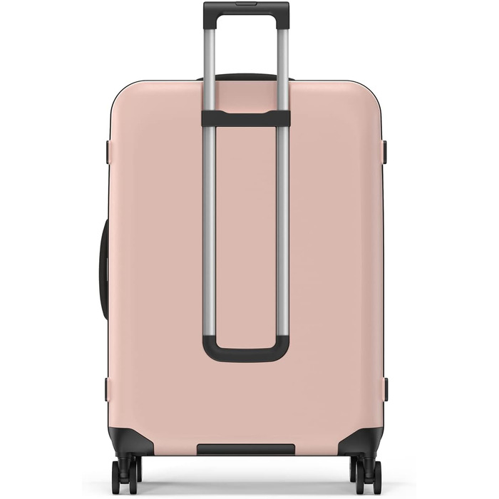 Чемодан Rollink Vega 360, чорний, 104L, 4 колеса, інноваційний замок, міцний, екологічний, для перевірки багажу