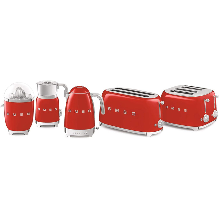 Smeg KLF04RDEU Kettle, 2400W, 1.7 liters, Red