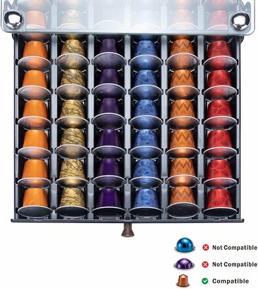 Тримач для капсул Nespresso Originaline на 40 капсул (Чорний)