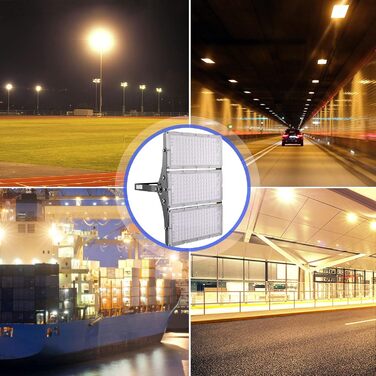 LED Floodlights 300W 30000LM Spotlight, 3000K Warm White Floodlight - IP65 Waterproof Floodlight Outdoor Wall Lights for Garden, Terraces, Garage, Sports Field, Factory, Workshop (10 Pack, 300W Warm White)