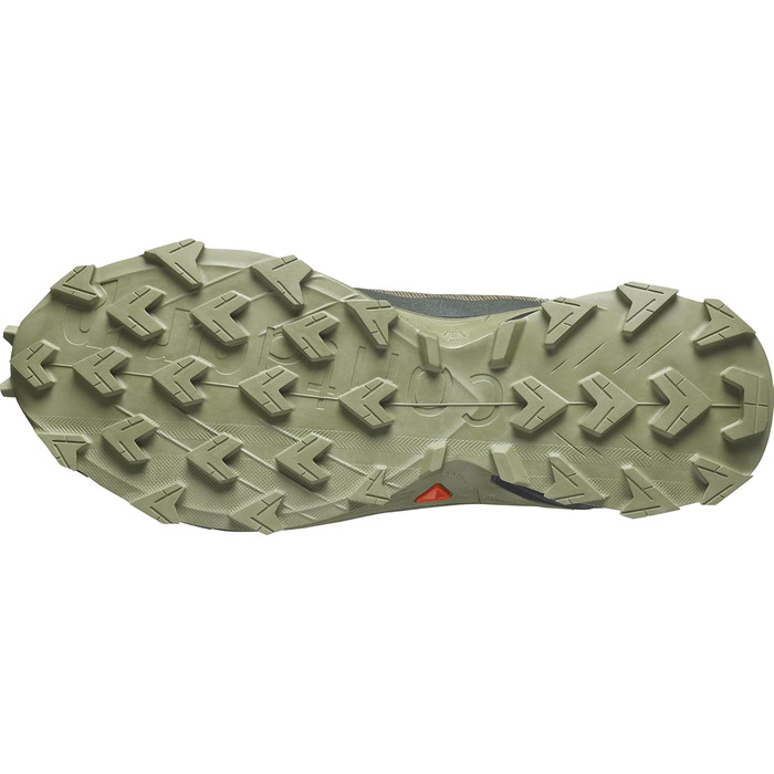Чоловічі трейлові кросівки Salomon Alphacross 5 Gore-Tex (46 2/3 EU, Olive Night Black Deep Lichen Green)