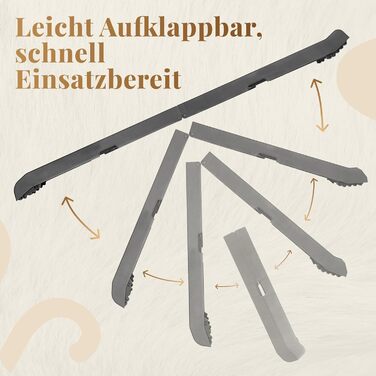 Рампа для собак у машину, складана – 174 см, 38 см – чорна, з протиковзким покриттям, для великих собак, до 85 кг – підходить для авто та SUV