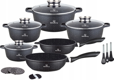 Набір кастрюль KlönBerg KB-4026, 17 предметів