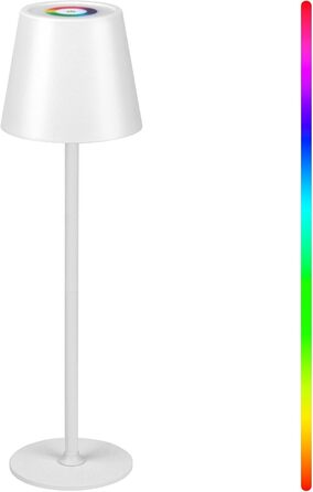 Дві бездротові LED-лампи настільні, перезаряджувані, з регулюванням яскравості та RGB-підсвічуванням, USB-C, 5500mAh, водонепроникні, для дому та на вулицю