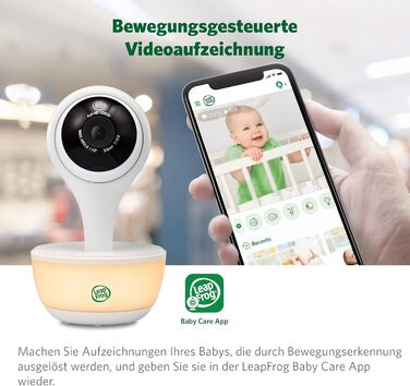 Відеоняня LeapFrog LF2513 без Wi-Fi, IPS LCD екран 2.8 дюйма, поворот та нахил, нічне бачення, 300 метрів, датчик температури, до 12 годин роботи, LF2513 2.8' Video (LF815HD 5' Video)