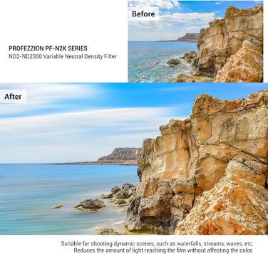 Фільтр ND Graufilter Variable 72mm PROfezzion: регульована щільність ND2-ND2000 для Sigma, Nikon, Fujifilm