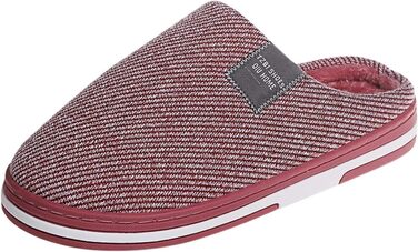 Тапочки домішки жіночі чоловічі зимові з плюшу, антиковзкі унісекс теплі, фетрові, зручні (червоний, 40 EU)