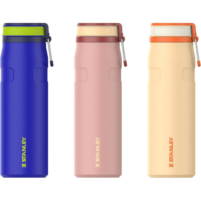 Термопляшка Stanley IceFlow Bottle Twist Flip 0.47L з кришкою-клапаном, герметична, Peach Rose