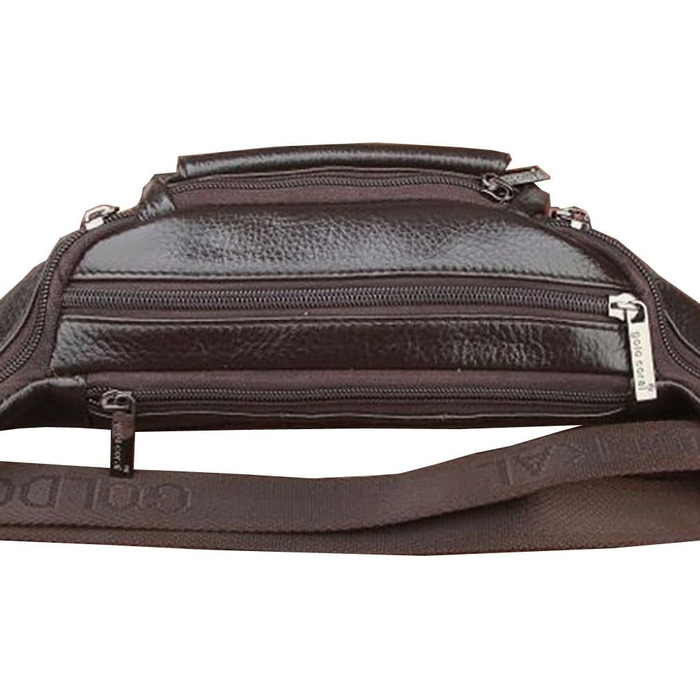 Чоловіча/Жіноча поясна сумка на талію, Slim Fanny Pack для активного відпочинку, подорожей, спорту, велоспорту, походів, їзди на конях, полювання, повсякденного носіння, колір кавовий