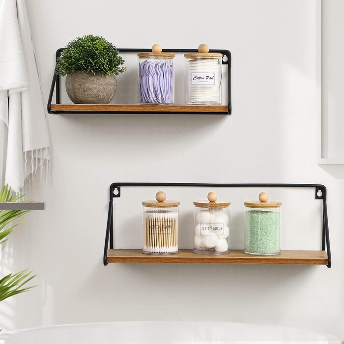 Організатор для бавовняних кульок, дисків та зубної нитки з бамбука (6 шт.)