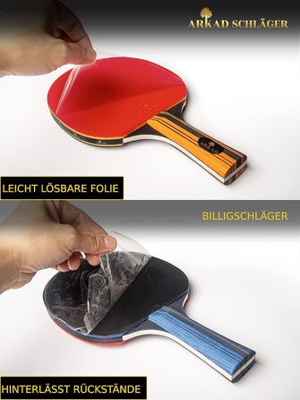 ARKAD Premium Table Tennis Set - Complete Table Tennis Racket Set with High-Quality Balls & Case - 2 Racket Performance Set