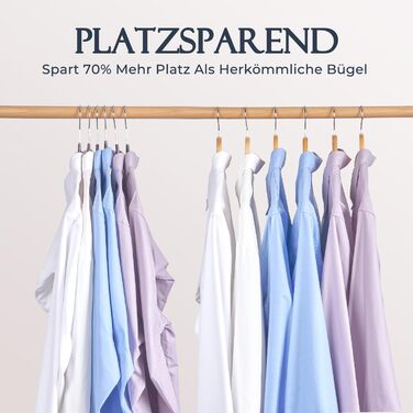 Плечики для одягу з велюру, 20 шт. - Плечики для економії місця, неслизькі, міцні, 360° обертання - для сорочок, костюмів, светрів, штанів