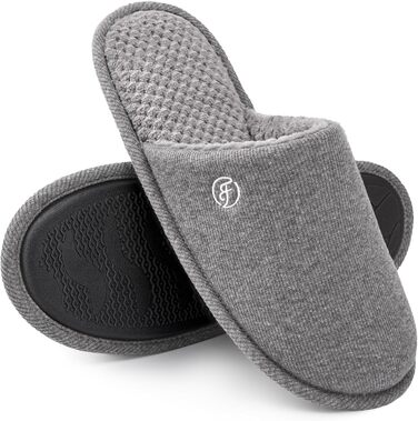 Чоловічі в'язані домашні тапочки EverFoams з Memory Foam (40/41 EU, Темно-сірий)
