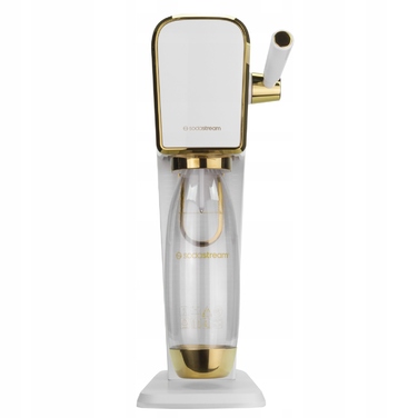 Сифон для води SodaStream Art, біло-золотий + 4 пляшки + набір газючих пакетиків