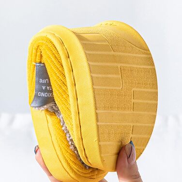 Теплі жіночі та чоловічі халапи з плюшу - халапи для дому та вулиці, унісекс, жовтий (#07), розмір 40 EU