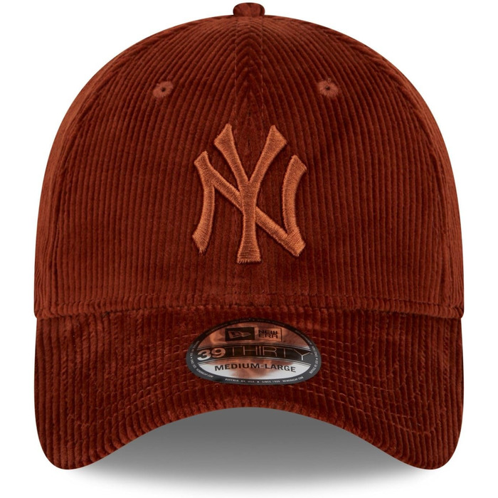 Кепка New Era New York Yankees MLB Wide Cord Brown 39Thirty Stretch S-M, 3930-Yankees-brown#32968