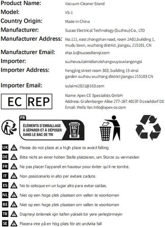 Підставка для пилососа Dyson V15, V12, V11, V10, V8, V7 – стабільна підставка з алюмінію, без свердління, сірий колір