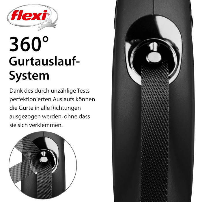 Flexi Classic M рулетка для собак до 25 кг, 5 м, червона