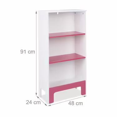 Relaxdays Kids' Shelf with 3 Compartments