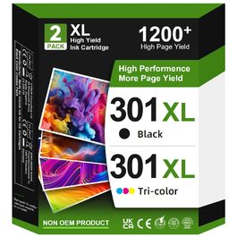 Комплект картриджів 301 XL сумісні з HP 301 (чорний та кольоровий) для принтерів HP DeskJet 2050, 2540, Envy 4500, 5530, OfficeJet 2620, 4632