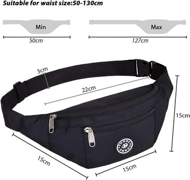 Поясна сумка чоловіча/жіноча | Сумка на пояс | Спортивна сумка через плече | Водонепроникна сумка для бігу | Сумка для телефону та грошей