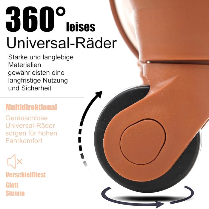 Набір валіз Merax 5-ти частинний: велика, середня, маленька валіза, сумка та органайзер, ABS, TSA-замок, розширюється, бежевий колір