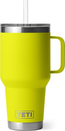 YETI Rambler 35 oz Stainless Steel Vacuum Insulated Straw Mug - Firefly Yellow