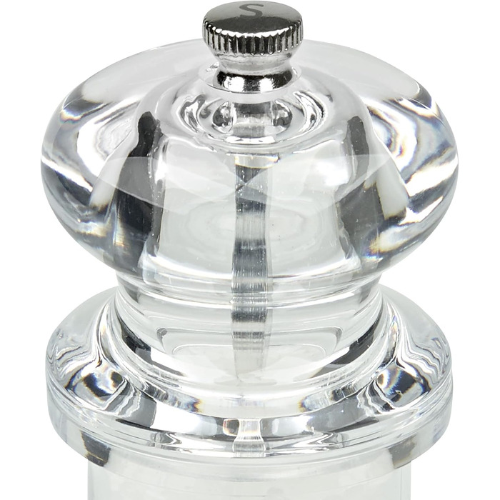 Cole & Mason H50502P 505 Salt Mill, Acrylic, 140mm, Precision+ Ceramic Grinder, Includes 1 x Salt Mill