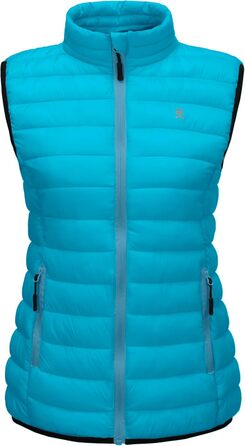 Жіночий теплий пуховий жилет Little Donkey Andy для гольфу, хайкінгу, подорожей та повсякденного носіння, колір - Верденський блакитний, розмір L