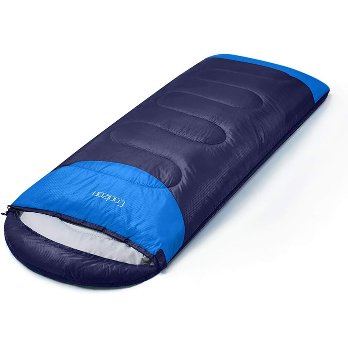 Coolzon Sleeping Bag Outdoor for Camping, 3-4 Seasons, Adult Quilt Sleeping Bag Small