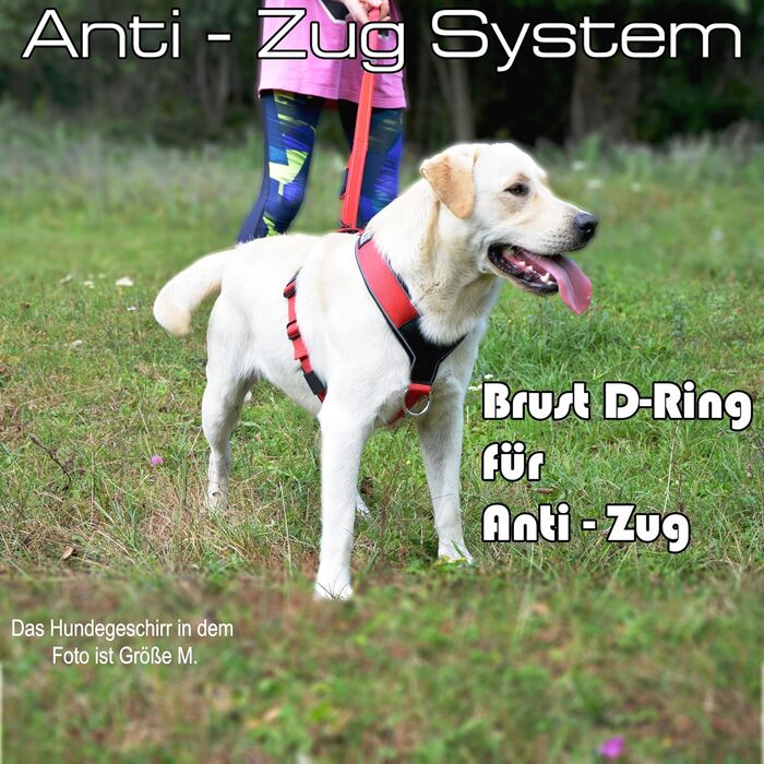 Нашийник для собак III Y - міцний, елегантний та комфортний. Унікальний дизайн для середніх та великих собак. Червоний, L
