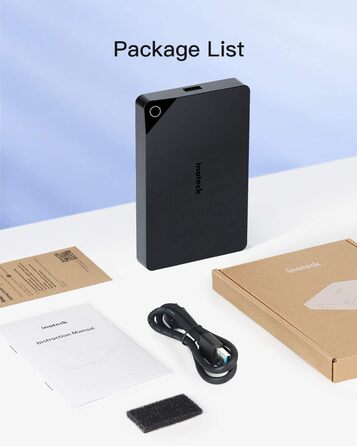 Корпус для жорсткого диска Inateck 3.5 USB 3.0: Зовнішній корпус HDD/SSD з підтримкою UASP та живленням 12V/2A (2.5/3.5 дюйми)