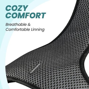 Шлейка для собак VIVAGLORY Easewalk, анти-тягнуча шлейка для тренувань та прогулянок, з ручкою, для цуценят та собак, анти-тягнуча, запобігає вислизанням, XS, (Пір'їстий павич, S: 36-61 см (обхват грудної клітки))