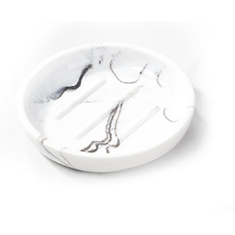 Підставка для мила MYLERCT для ванної кімнати та кухні, 11.5 x 10 см, з антиковзними наклейками, з імітацією мармуру