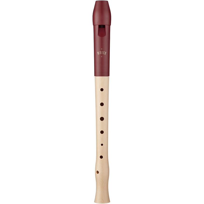 Блокфлейта Moeck Flauto 1 Plus 1020 з кленовго дерева, голівка з пластику, червона