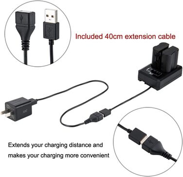 Зарядний пристрій LP-E17 USB Dual для Canon EOS R10, RP, M6, M6 Mark II, M5, M3, 77D, 850D, 800D, 760D, 750D, 250D, 200D II, 200D камери Canon