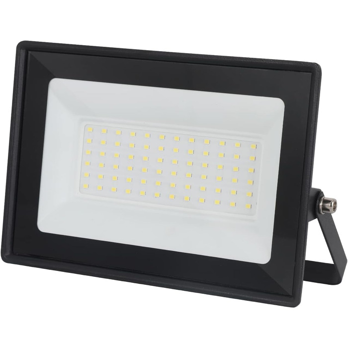 LED Floodlight 50W, Outdoor 5000LM, Spotlight 72 LED IP65 Waterproof, Outdoor Floodlight 6500K Cold White, 230V for Garage, Garden 【2 Pieces Black】 (6500k Cold White, GJ50W [1 Piece Black])
