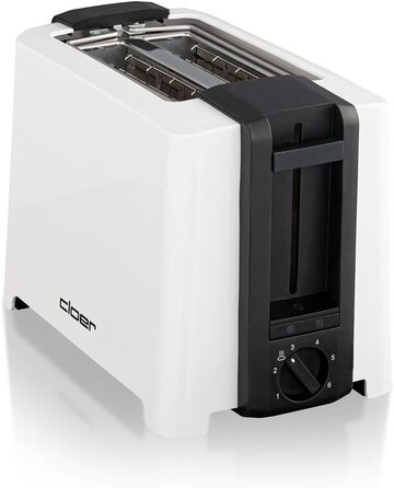 Тостер Cloer 3531 для 2 тостів XXL, 750-900 Вт, з функцією перевірки тосту, підставкою для булочок, режимом розморожування, додатковим підйомом, білий