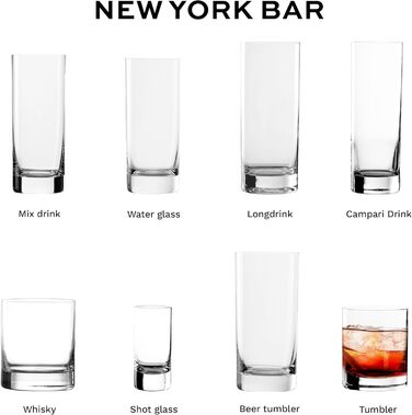 Набір келихів для шнапсу Stölzle Lausitz New York Bar 6 шт, 55 мл – кришталеве скло, німецька якість, для віскі та лікеру