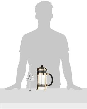 Bodum French Press Chambord 1L - Френч-прес для кави з нержавіючої сталі та скляної колби, 8 чашок, BPA-free, Made in Portugal