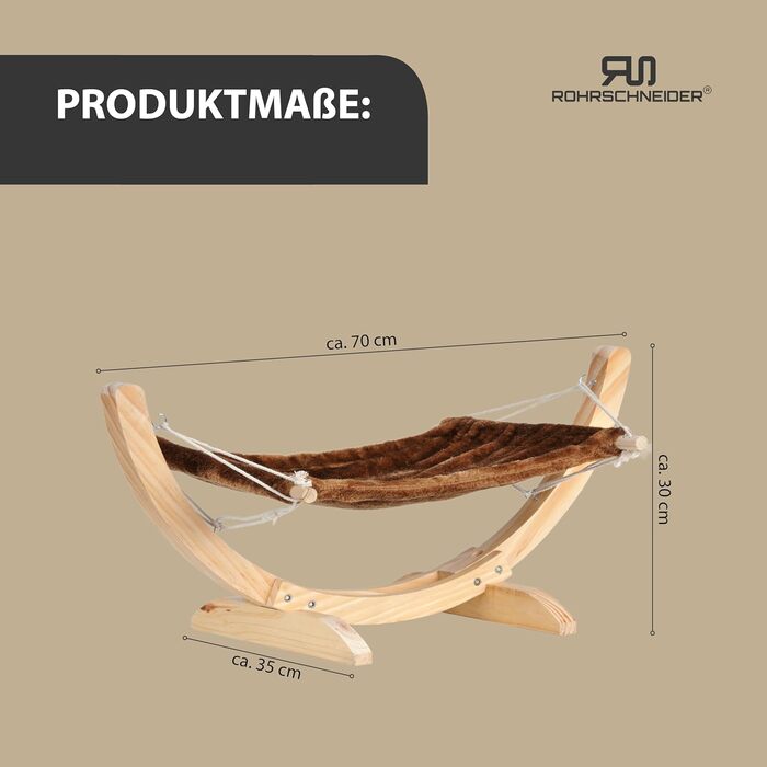 Гамак для котів Cat Relax | Місце для сну кота | Кошаче ліжко | Кошик для сну кота | Гамак для кота (Коричневий)