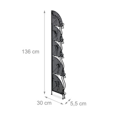 Metal Corner Shelf with 5 Tiers